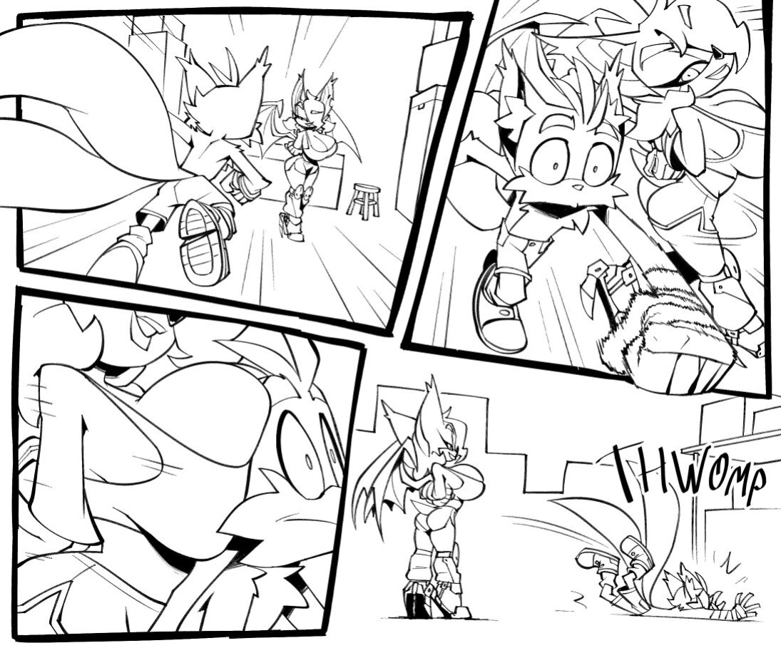 [BigDad] Let Them Fight (inks) (Sonic the Hedgehog)