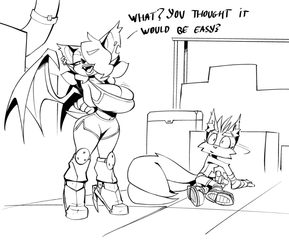 [BigDad] Let Them Fight (inks) (Sonic the Hedgehog)