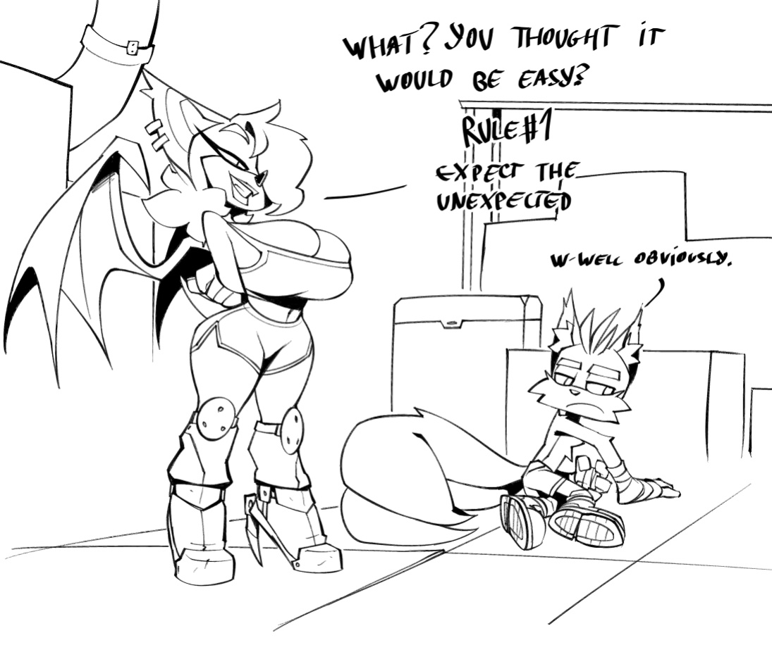 [BigDad] Let Them Fight (inks) (Sonic the Hedgehog)