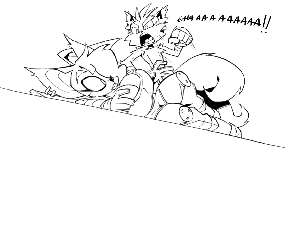 [BigDad] Let Them Fight (inks) (Sonic the Hedgehog)