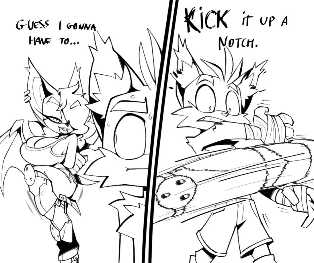[BigDad] Let Them Fight (inks) (Sonic the Hedgehog)