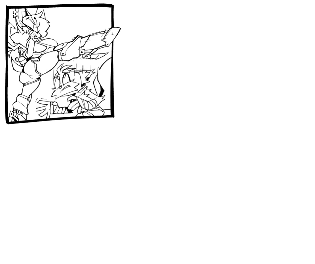 [BigDad] Let Them Fight (inks) (Sonic the Hedgehog)