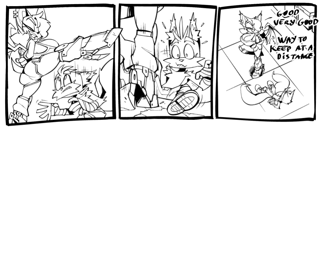 [BigDad] Let Them Fight (inks) (Sonic the Hedgehog)