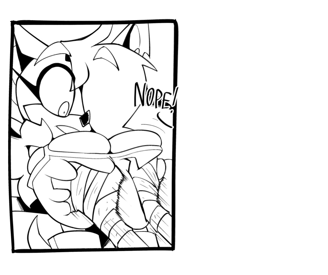 [BigDad] Let Them Fight (inks) (Sonic the Hedgehog)
