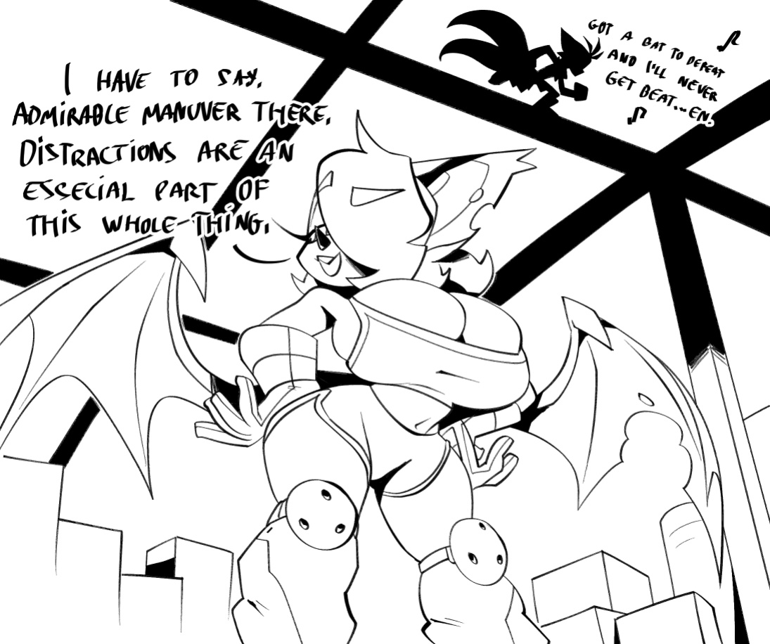 [BigDad] Let Them Fight (inks) (Sonic the Hedgehog)