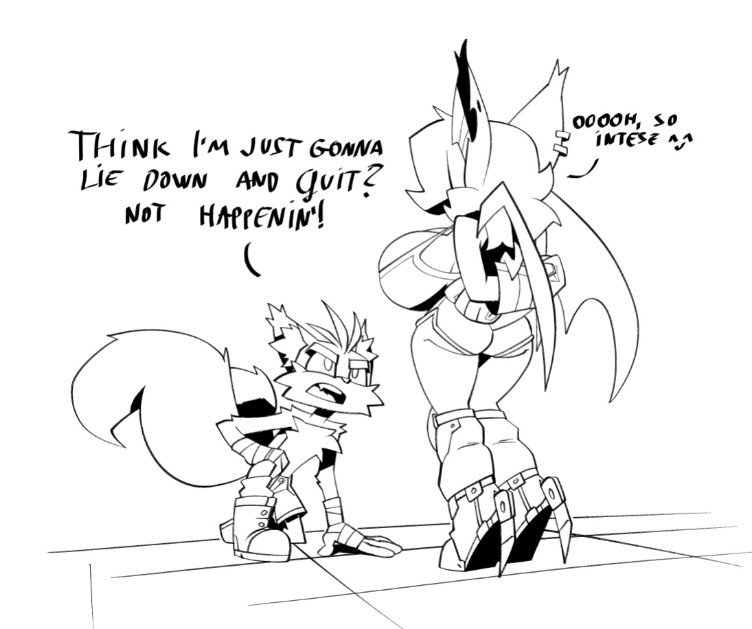 [BigDad] Let Them Fight (inks) (Sonic the Hedgehog)