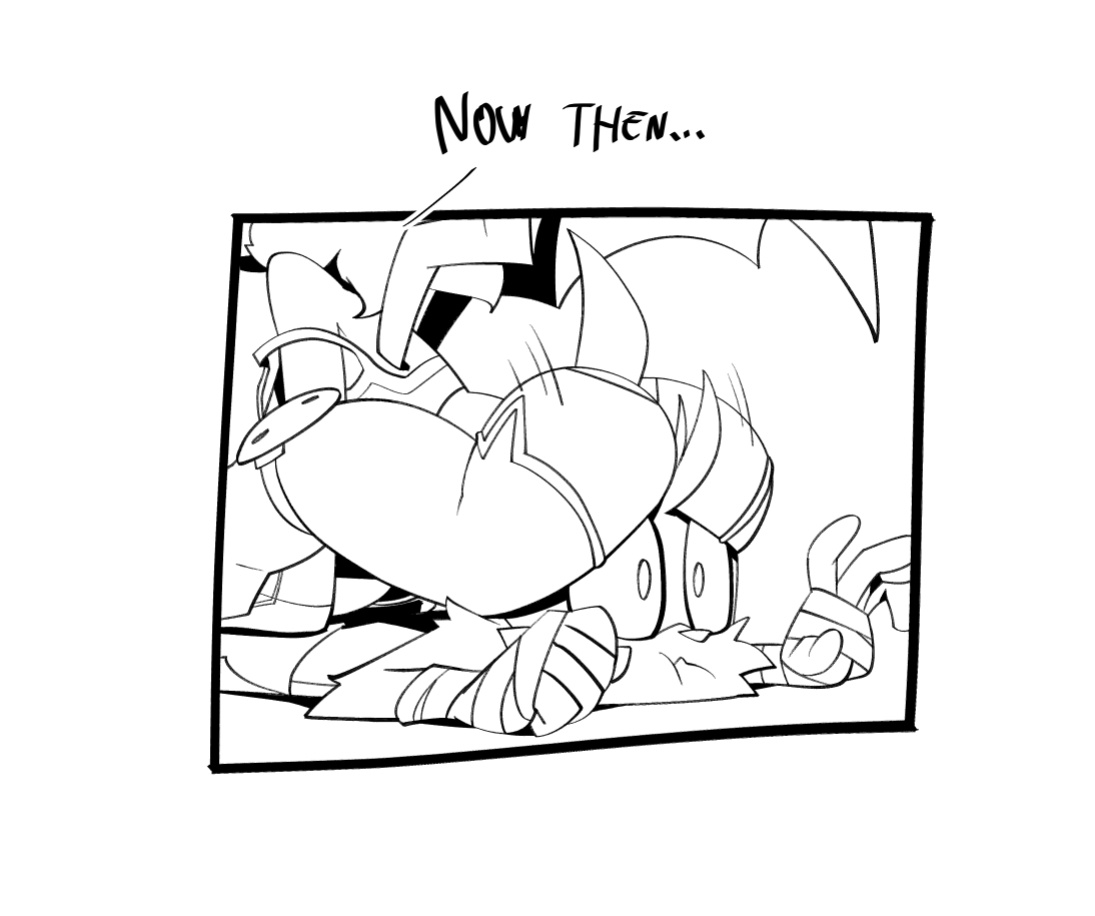 [BigDad] Let Them Fight (inks) (Sonic the Hedgehog)