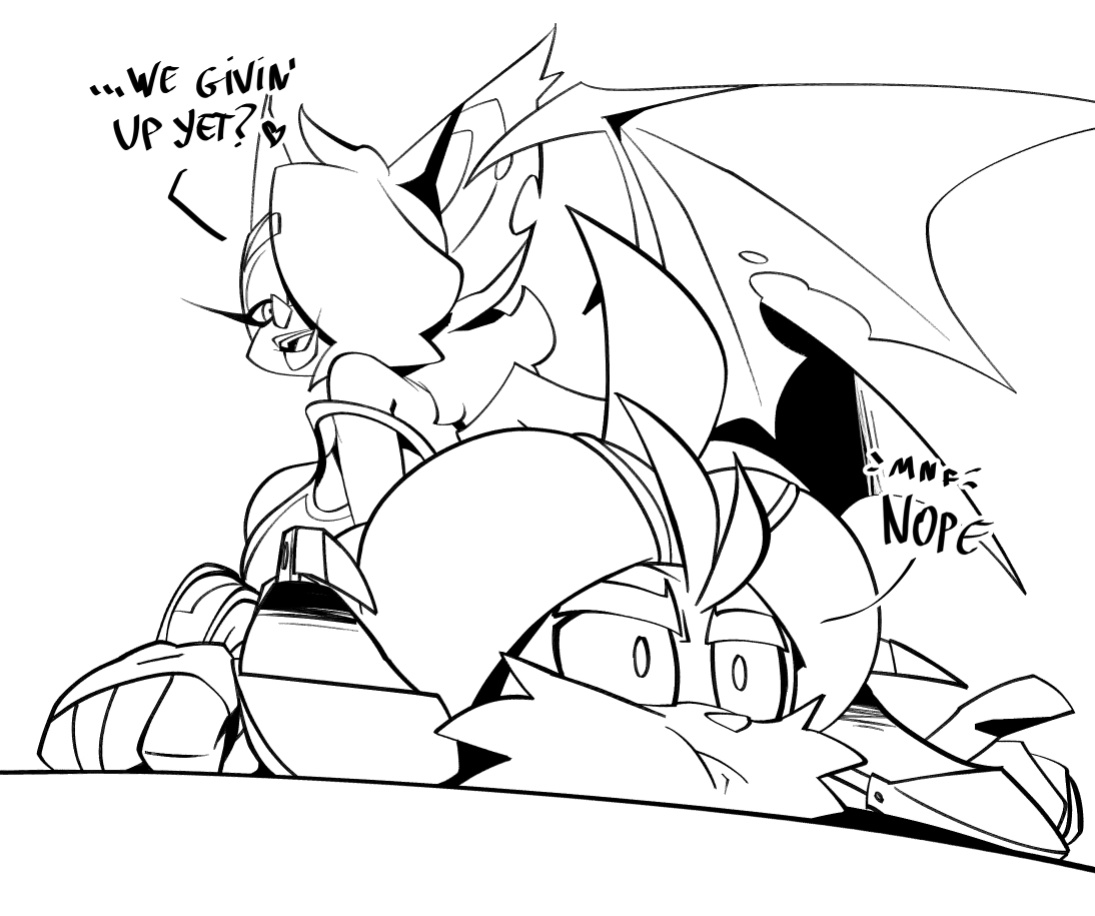 [BigDad] Let Them Fight (inks) (Sonic the Hedgehog)