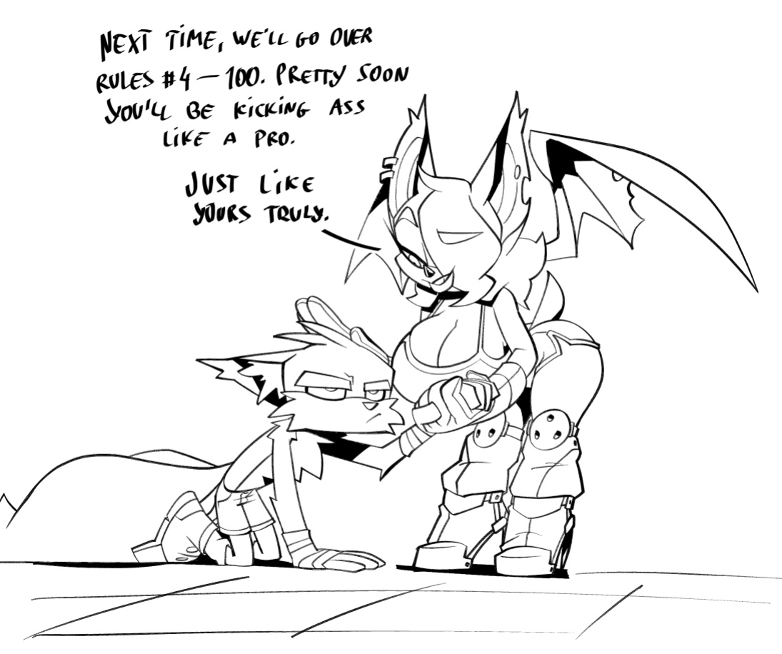 [BigDad] Let Them Fight (inks) (Sonic the Hedgehog)