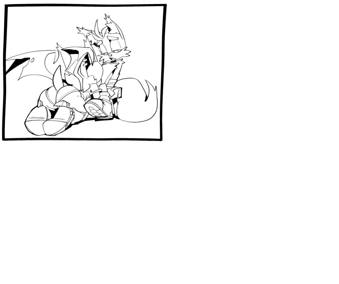 [BigDad] Let Them Fight (inks) (Sonic the Hedgehog)