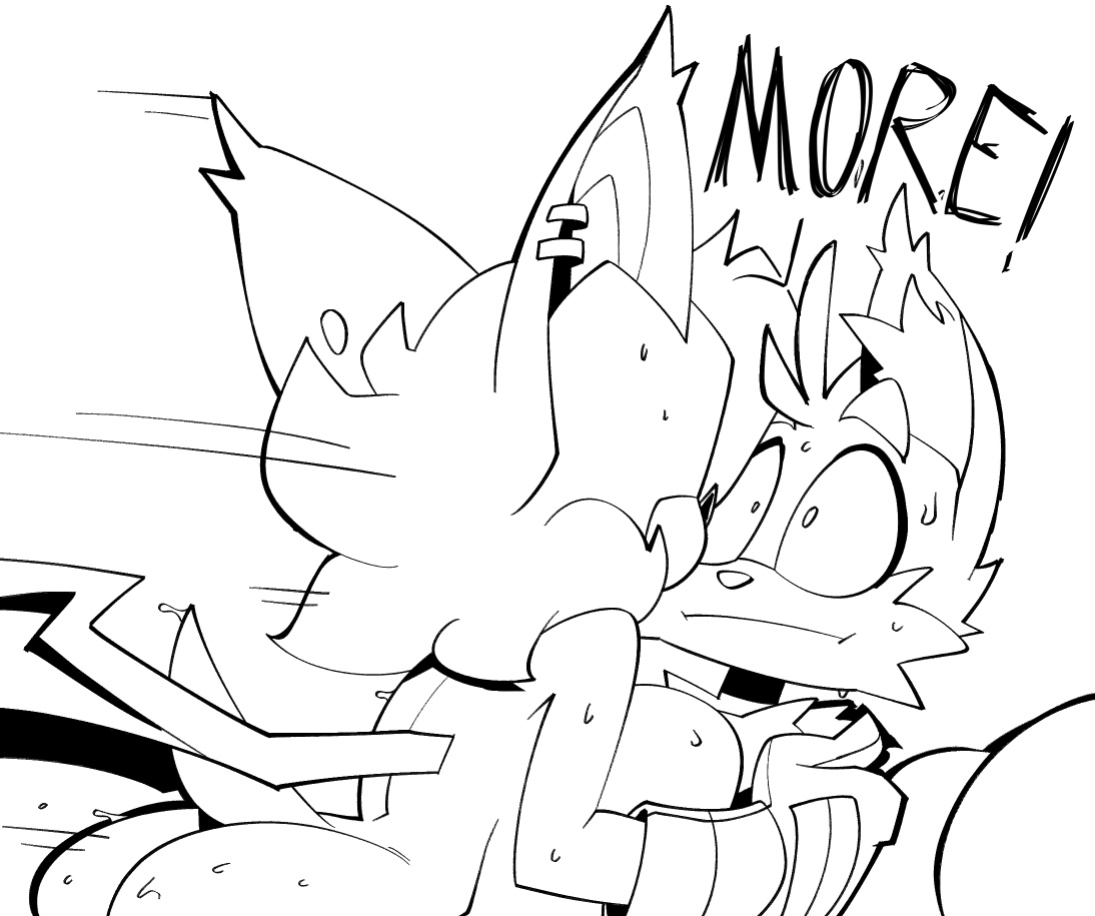 [BigDad] Let Them Fight (inks) (Sonic the Hedgehog)