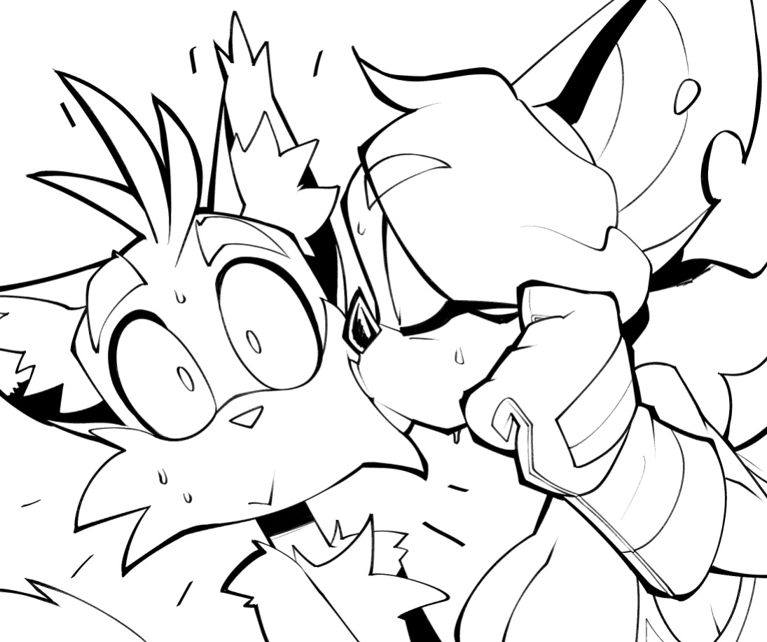 [BigDad] Let Them Fight (inks) (Sonic the Hedgehog)