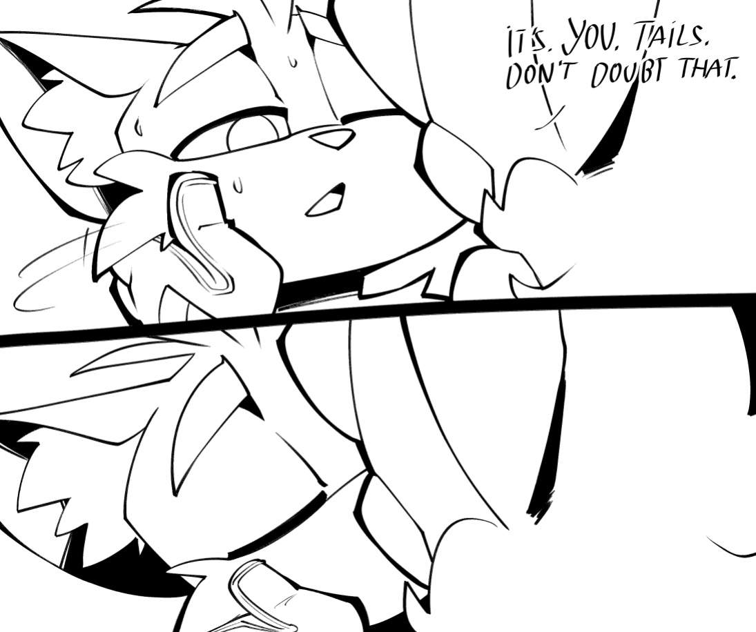 [BigDad] Let Them Fight (inks) (Sonic the Hedgehog)
