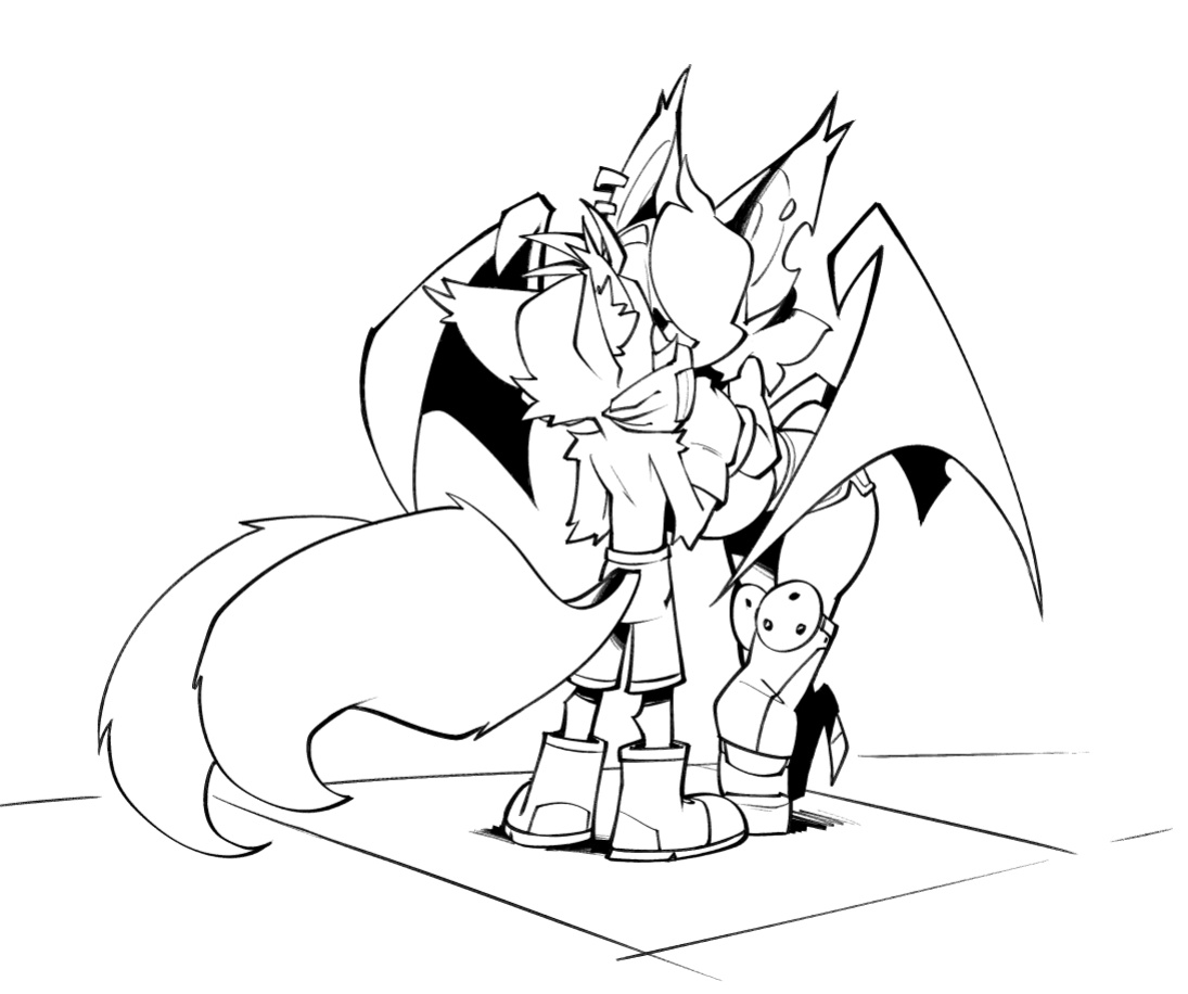 [BigDad] Let Them Fight (inks) (Sonic the Hedgehog)