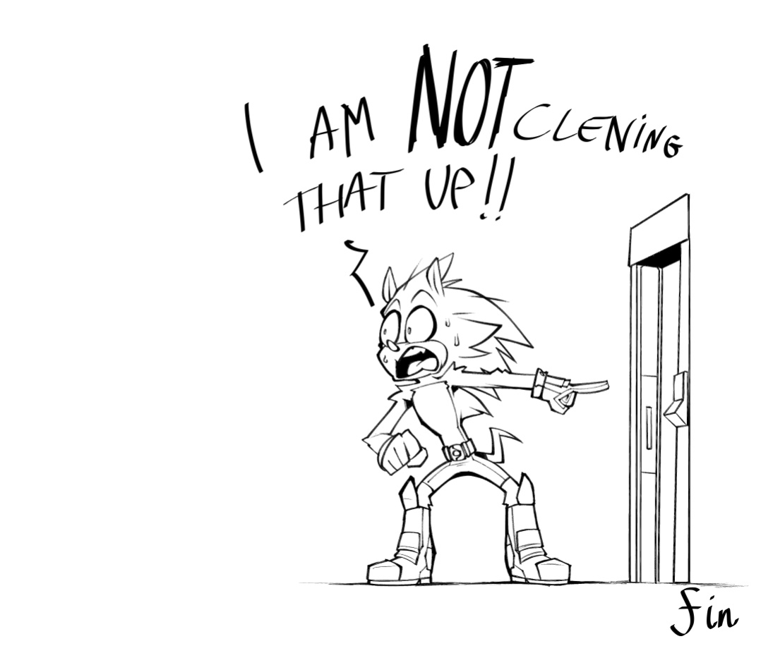 [BigDad] Let Them Fight (inks) (Sonic the Hedgehog)