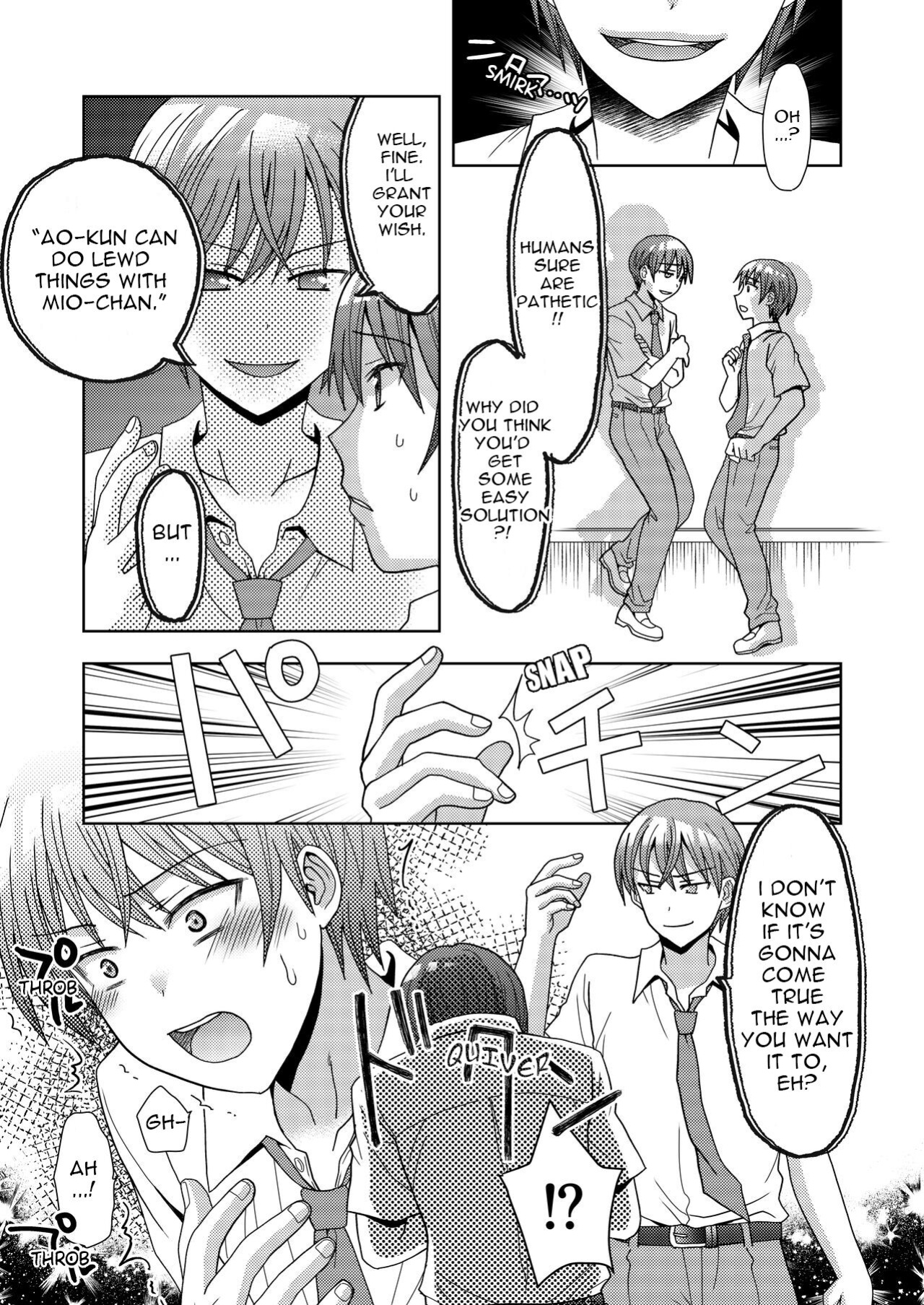 [Amuai Okashi Seisakusho (Yuukey)] Doppelgänger ni Kanojo mo Jinsei mo Ubawarete Bakunyuu JK ni Sareta Boku | My Doppelgänger Stole My Life and My Girlfriend Turns Me Into a Buxom JK