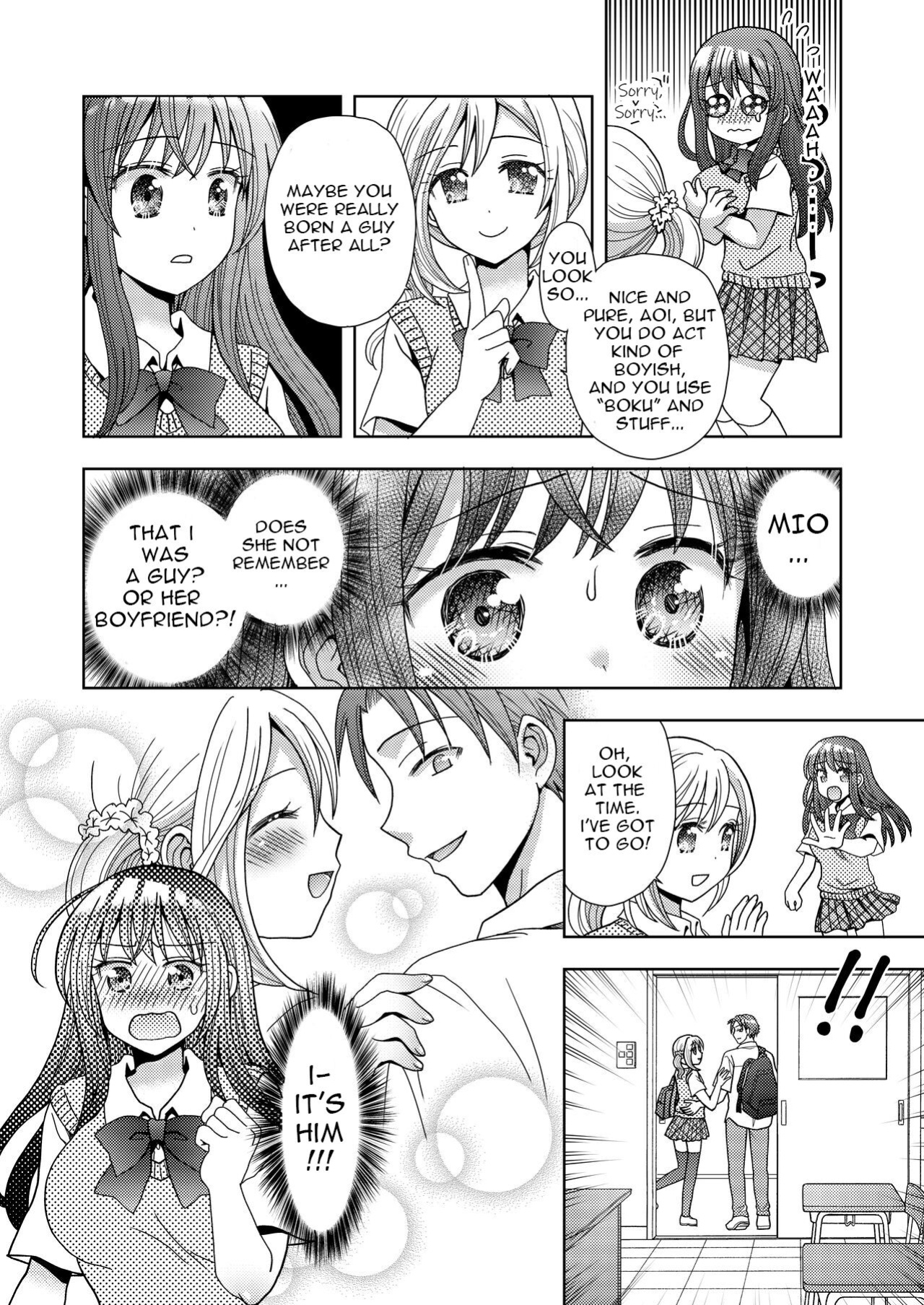 [Amuai Okashi Seisakusho (Yuukey)] Doppelgänger ni Kanojo mo Jinsei mo Ubawarete Bakunyuu JK ni Sareta Boku | My Doppelgänger Stole My Life and My Girlfriend Turns Me Into a Buxom JK