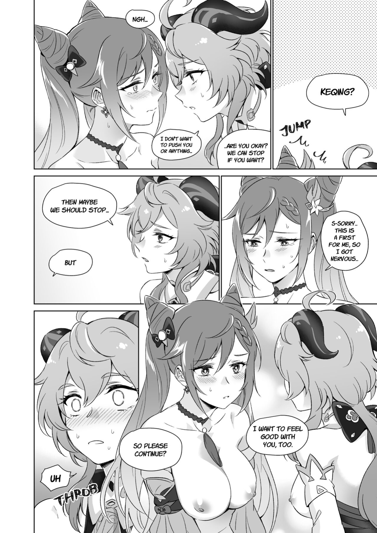 [World of Pure (Negom)] Ecchi desu yo Keqing-san! | You're So Lewd, Lady Keqing! (Genshin Impact)