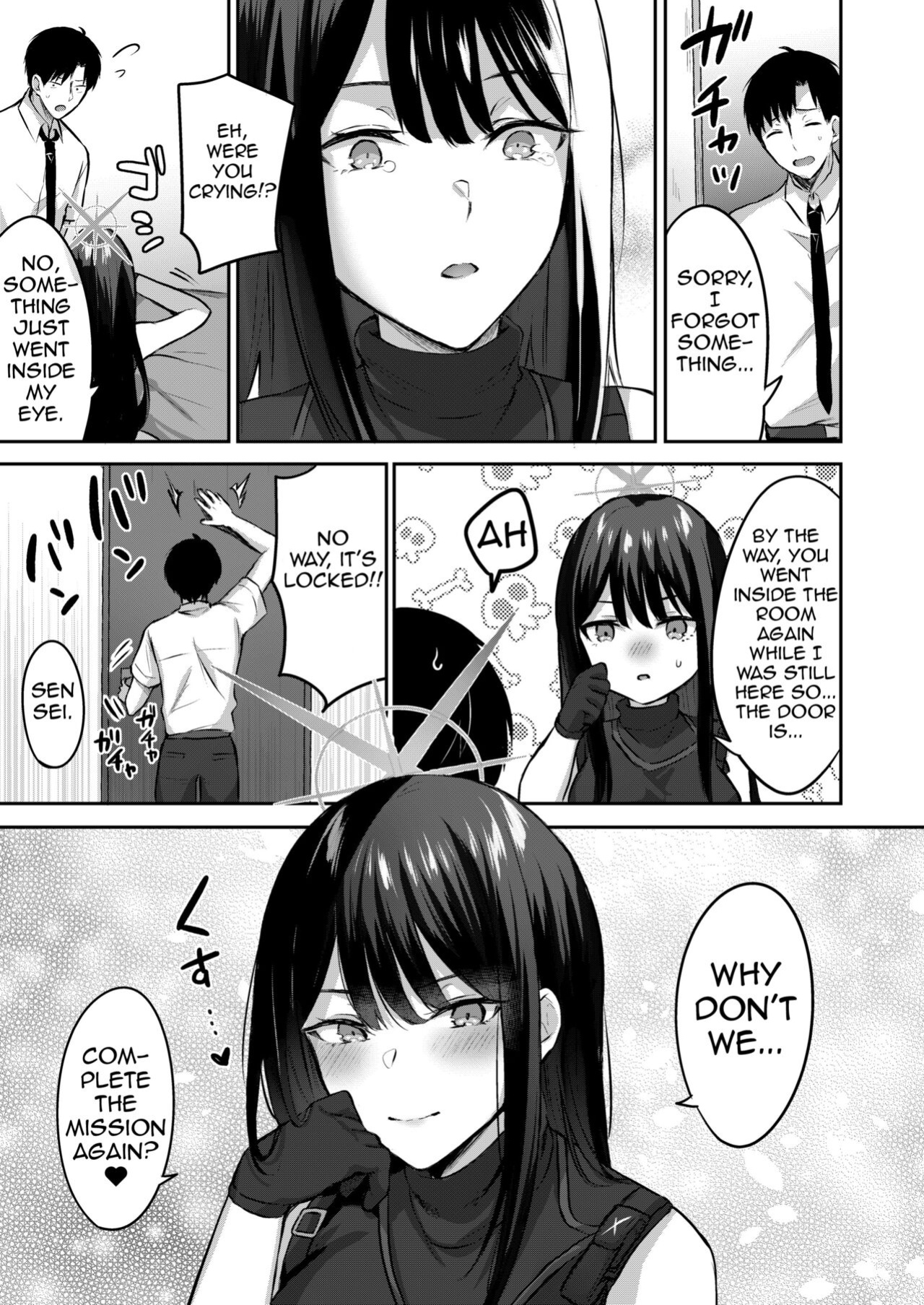 [Kakinotanehitotsubu (Kakino Nashiko)] Saori to xxx Shinai to Derarenai Heya | I can't leave this room until I xxx Saori (Blue Archive) [Shiririn]