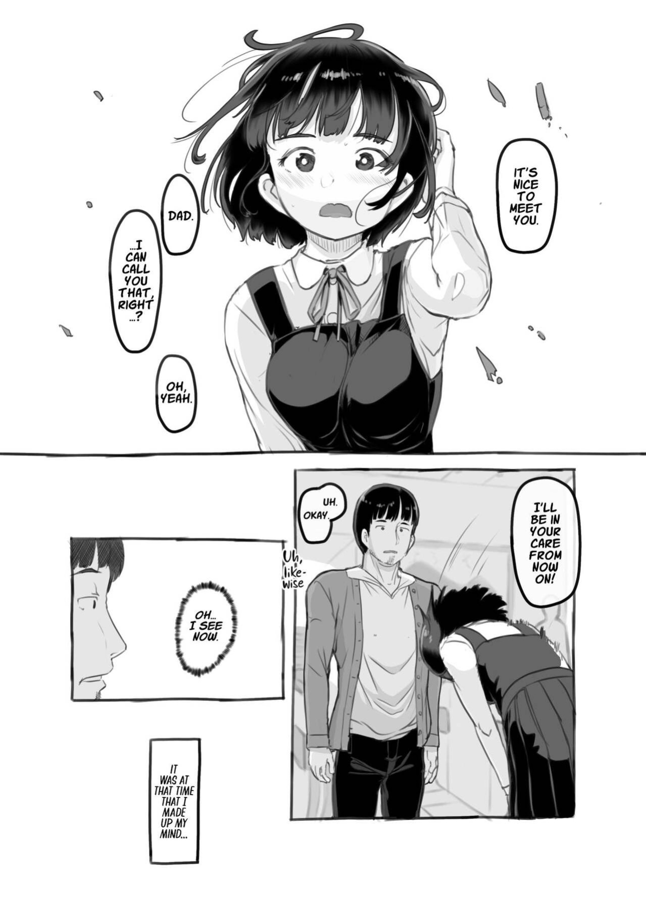 [Kuromahou Kenkyuujo (Nukaji)] Ore no musume wa moto Kano ni | My Daughter Looks Like My Ex-Girlfriend [Comics and Mango]