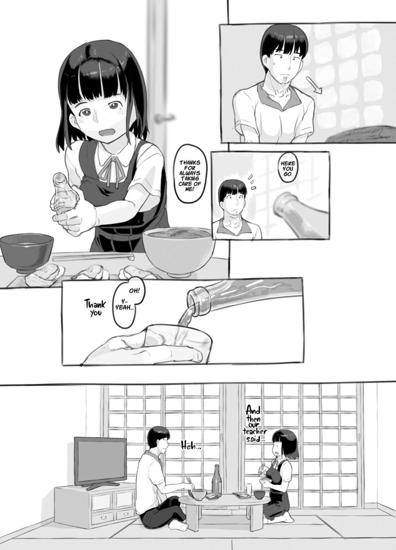 [Kuromahou Kenkyuujo (Nukaji)] Ore no musume wa moto Kano ni | My Daughter Looks Like My Ex-Girlfriend [Comics and Mango]