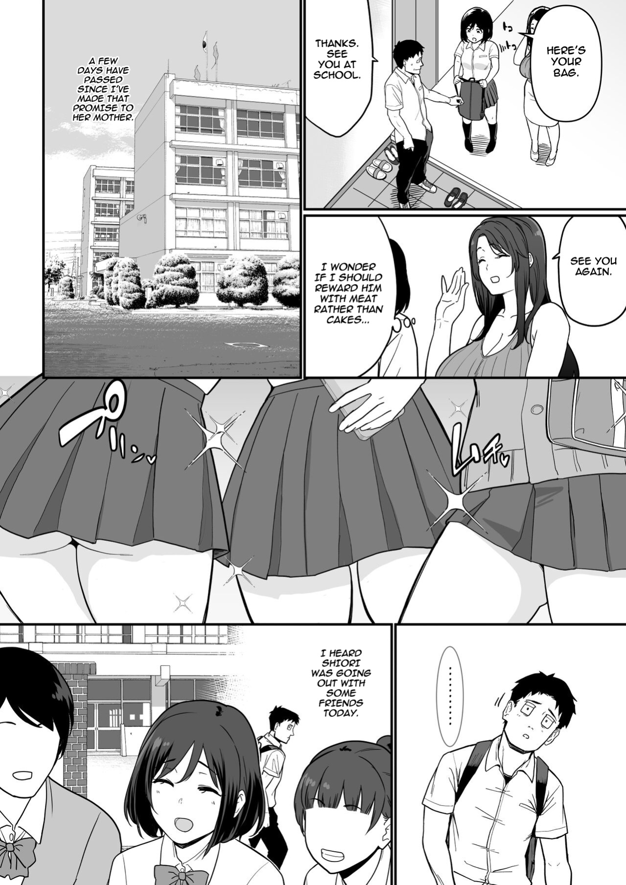 [Nagaremono (Ando Ryu)] Kanojo no Mama ga H Sugite Gaman Dekinai | My Girlfriend's Mom is too Lewd, so I couldn't Hold Back. [Comoop]
