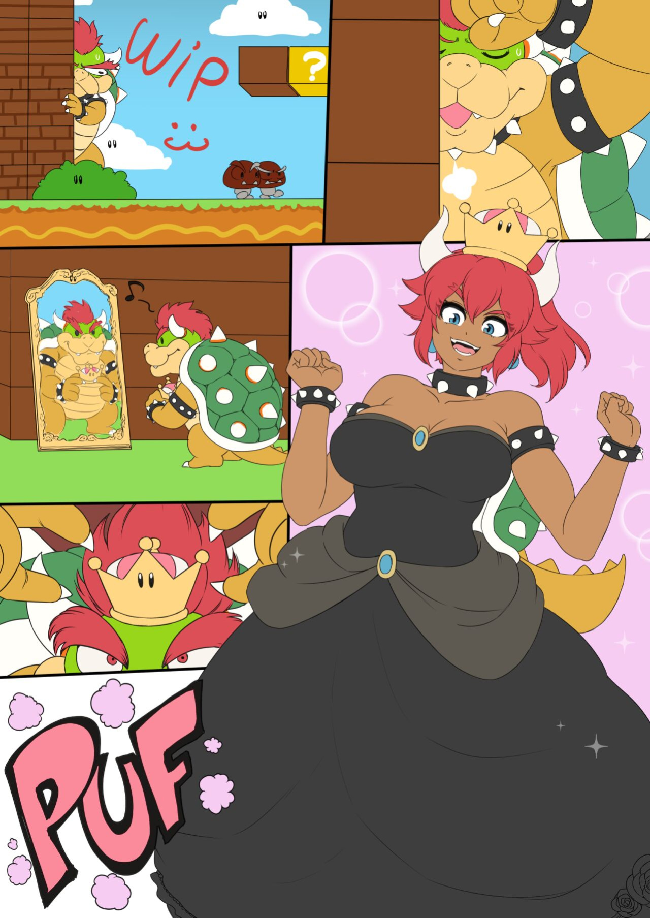 [Issa Castagno] Bowsette | Super Crown Bowser [Super Mario Brothers | Super Mario Bros.]