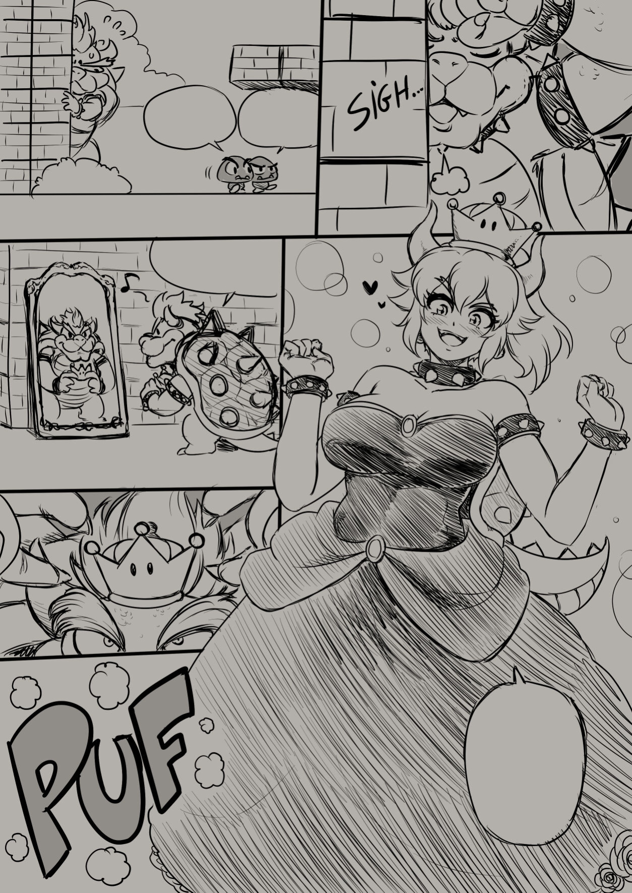 [Issa Castagno] Bowsette | Super Crown Bowser [Super Mario Brothers | Super Mario Bros.]