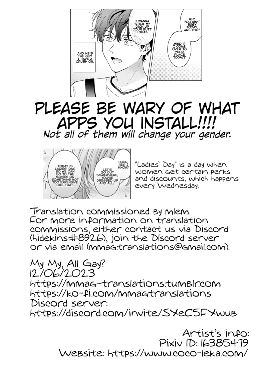 [Mogetama (Tanakamori Yokota)] Seitenkan Appli no Tadashii Tsukaikata | How to use Gender-Changing Apps Properly [MMAG Translations]