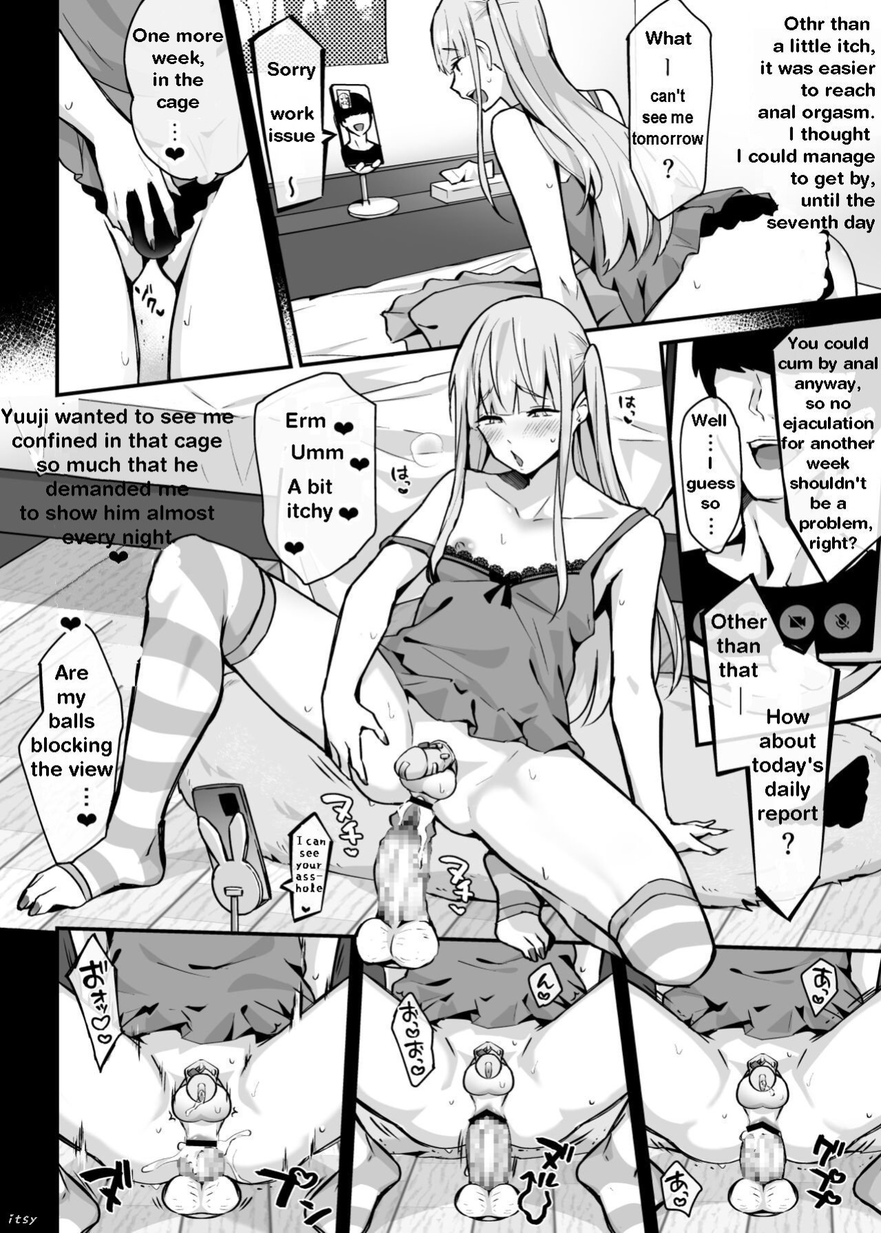 [Maita Keikaku (Sennomori Maitake)] Zoku Kaikan ♀(Mesu) Ochi ～Miyu, Shasei Kanri de Renzoku Akume〜 | Miyu's ejaculation management [itsy]