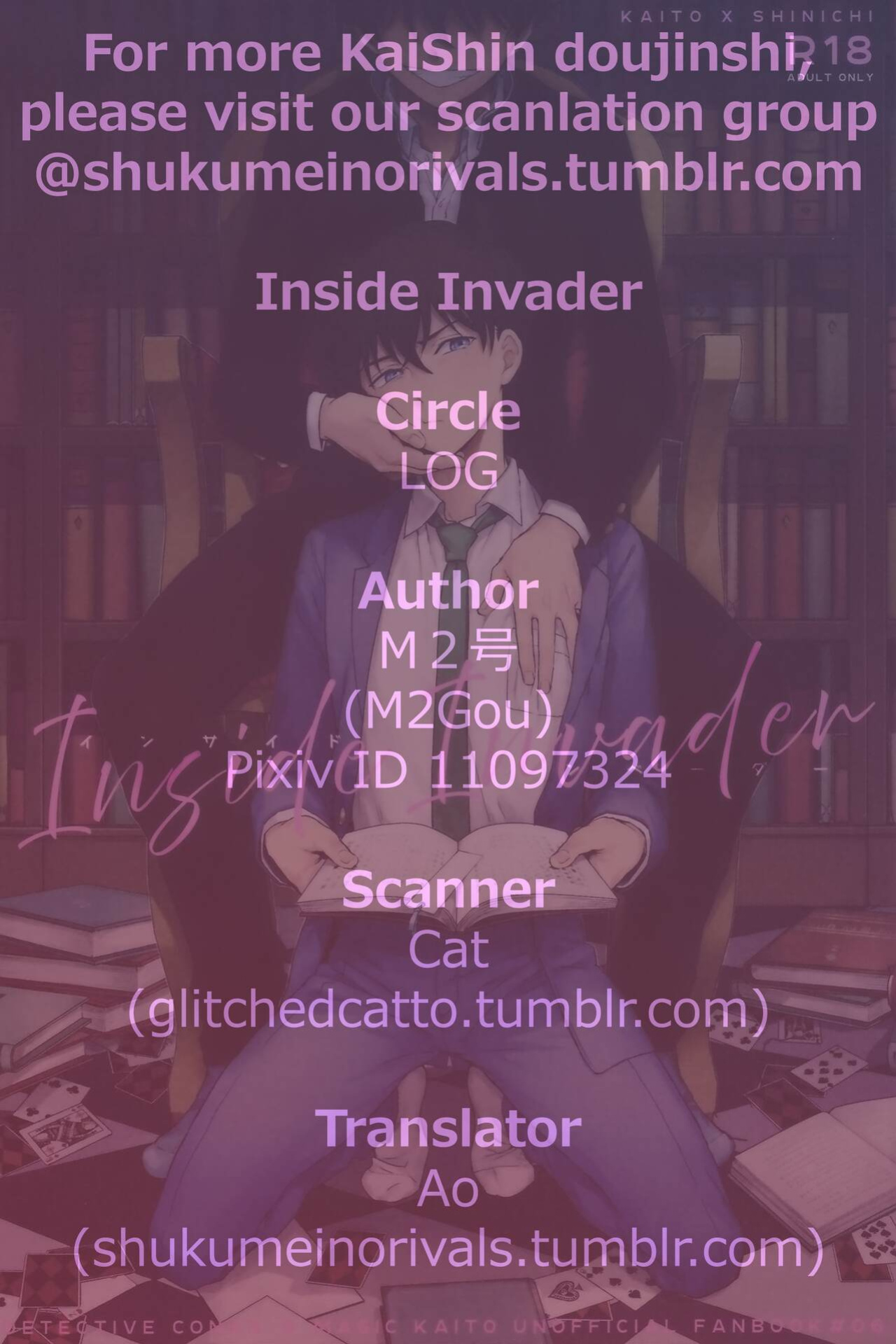 (Himitsu no Ura Kagyou 15) [LOG (M2GO)] Inside Invader (Detective Conan) [Shukumei no Rivals]