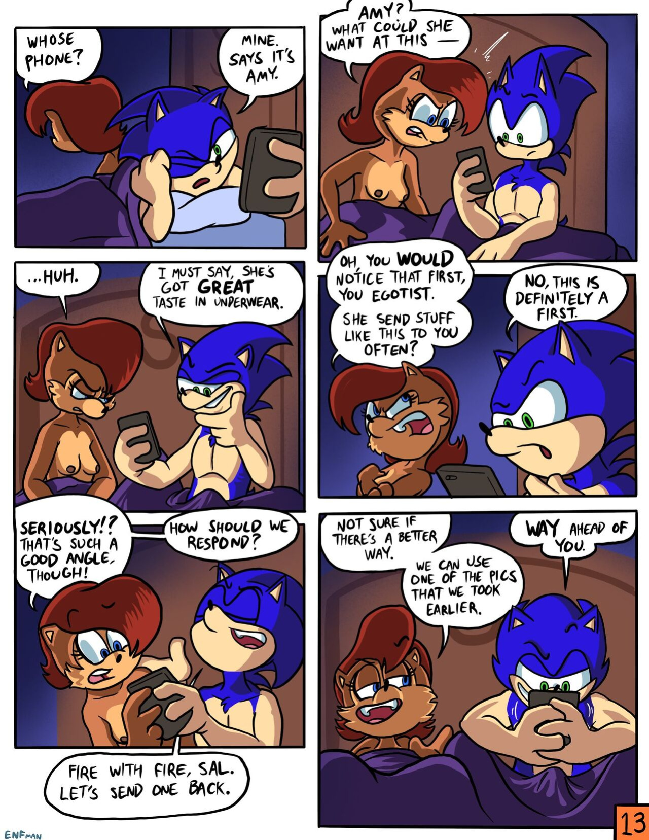 [ENFman] Oops! All Naked! + Bonus Pages and Refs
