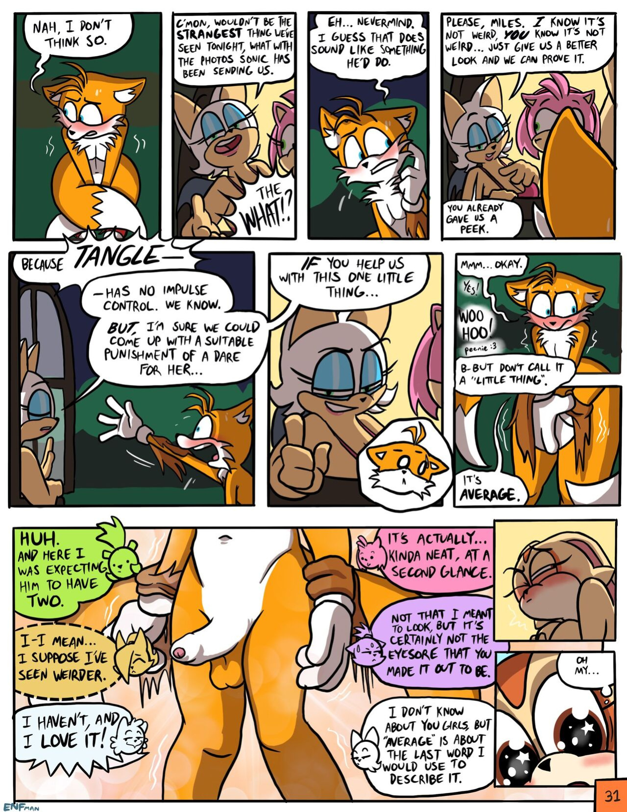 [ENFman] Oops! All Naked! + Bonus Pages and Refs