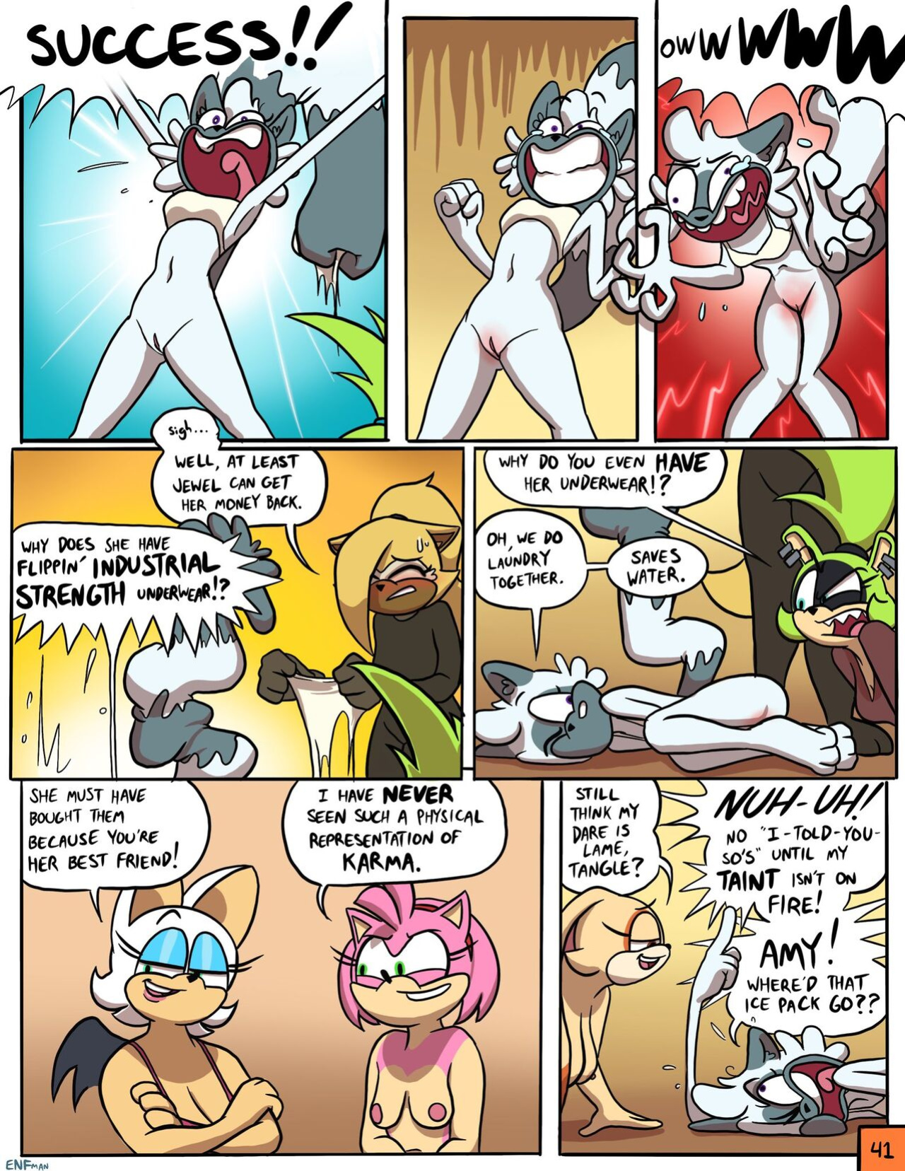 [ENFman] Oops! All Naked! + Bonus Pages and Refs