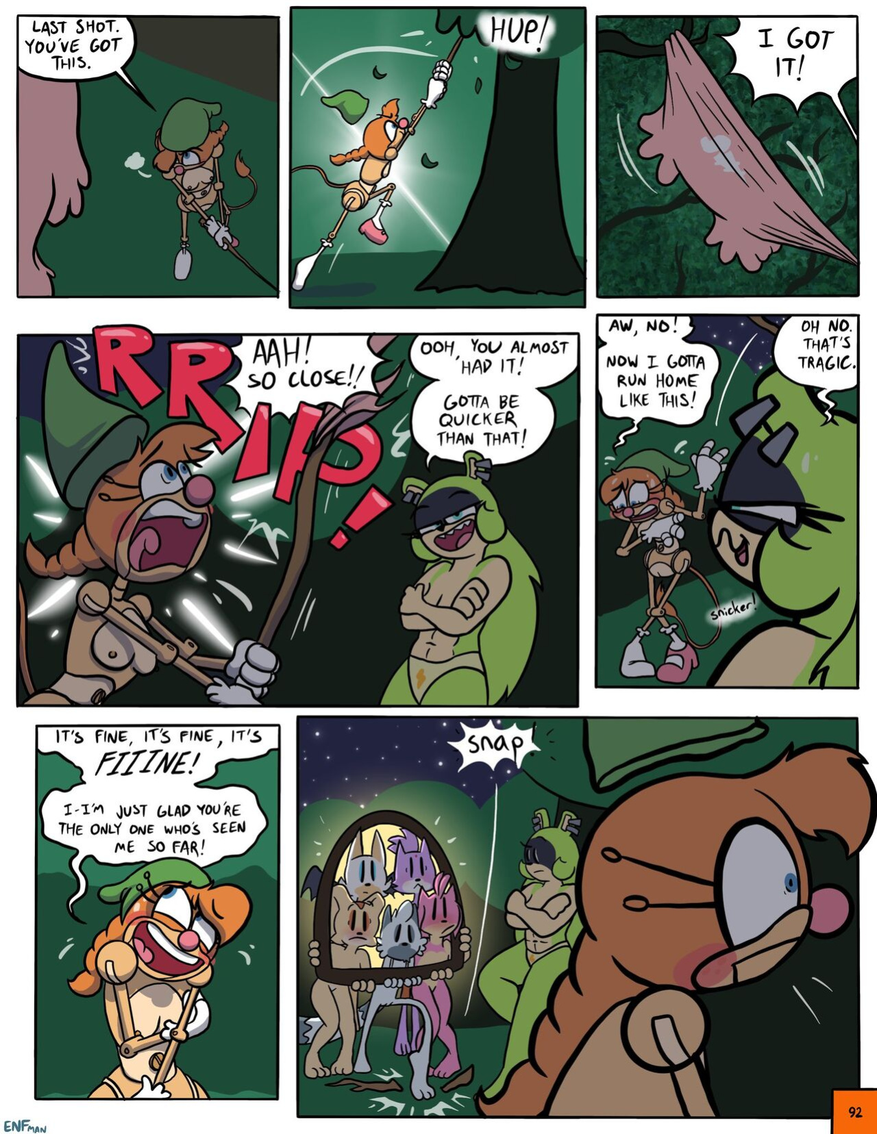 [ENFman] Oops! All Naked! + Bonus Pages and Refs