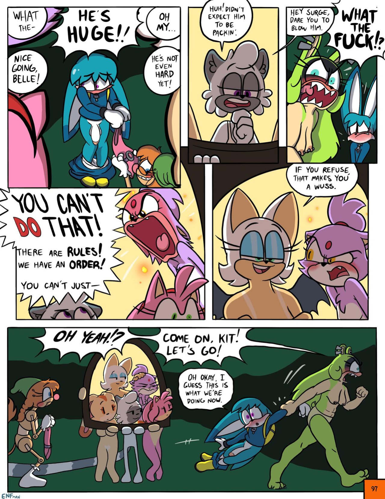 [ENFman] Oops! All Naked! + Bonus Pages and Refs