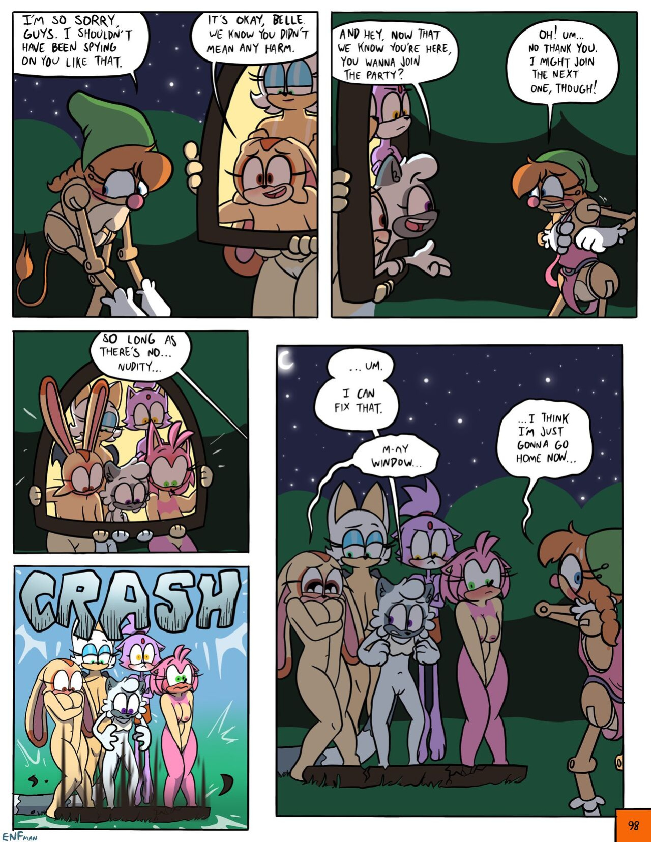 [ENFman] Oops! All Naked! + Bonus Pages and Refs