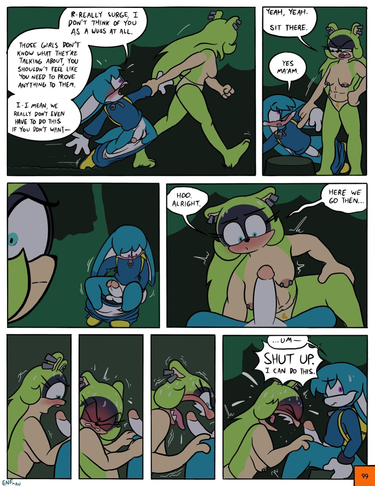 [ENFman] Oops! All Naked! + Bonus Pages and Refs