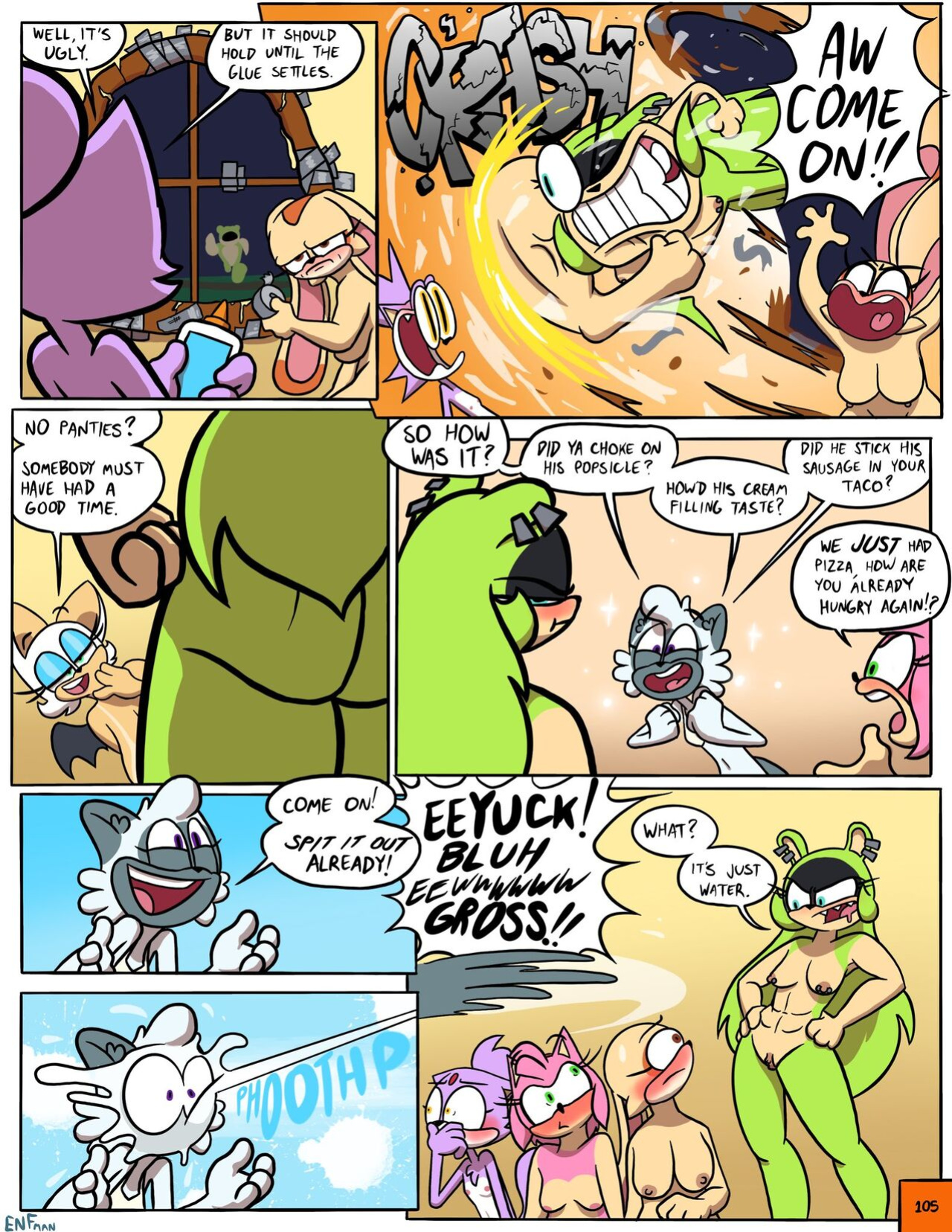 [ENFman] Oops! All Naked! + Bonus Pages and Refs