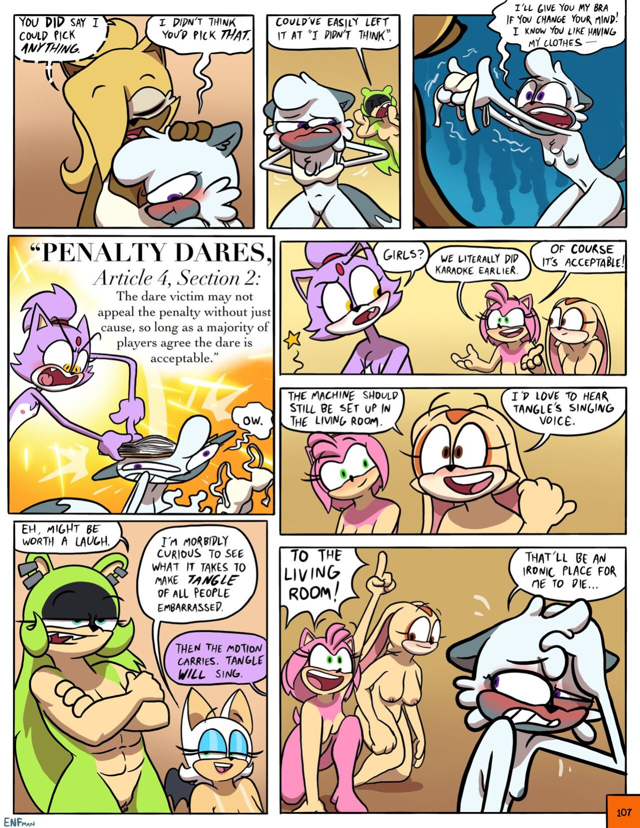[ENFman] Oops! All Naked! + Bonus Pages and Refs