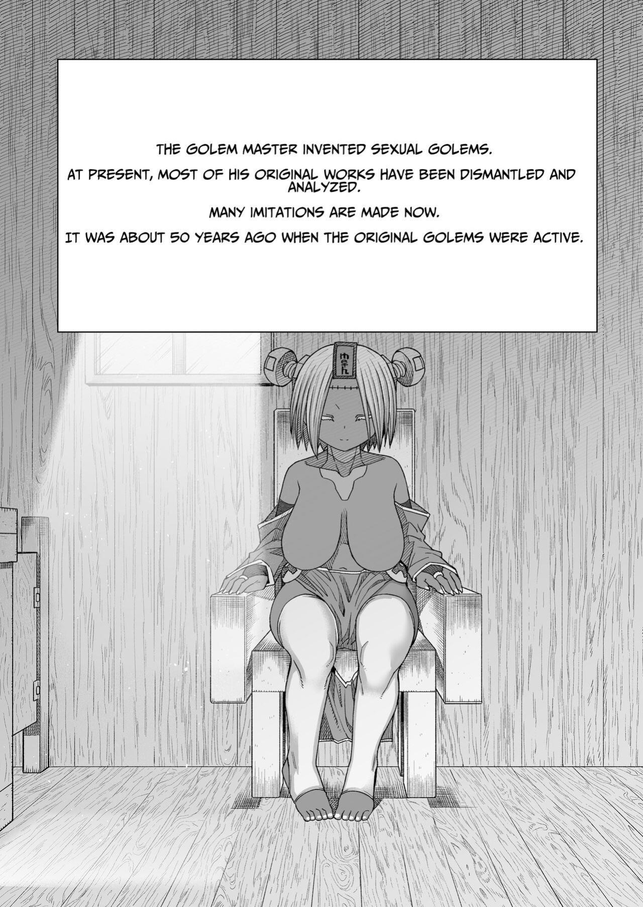 [Sakeitiba (Samon Shiu)] Ippaku Futsuka Onaho Tsuki 500G | 500G For Two Days, One Night With Onahole Golem [Solid Rose]
