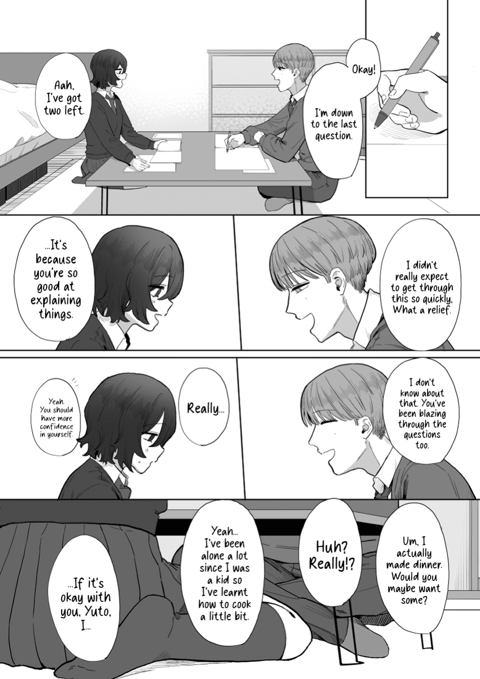 [Oyogi (Kanashiro no Hako)] Yasashii Kimi ni Ijiwaru Saretai | Gentle You, Bully Me [A Cool Person]