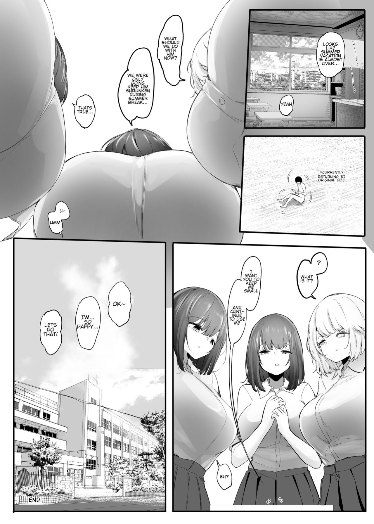 [Marushamo] Chiisaku sareta Natsuyasumi | Shrunken Summer Vacation Part 4 [English, Cleaned] [Faln]
