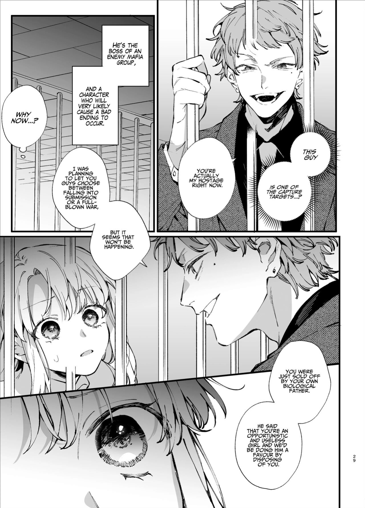 [Umenegi Daimyoujin (Umekoppe)] Shini gē ni Tensei Shita Mafia jō wa Henai Supai ni te Kagome ni Sareru | The Spy Who Ravished Me ~Reborn As a Mafia Princess in a Deadly Game~