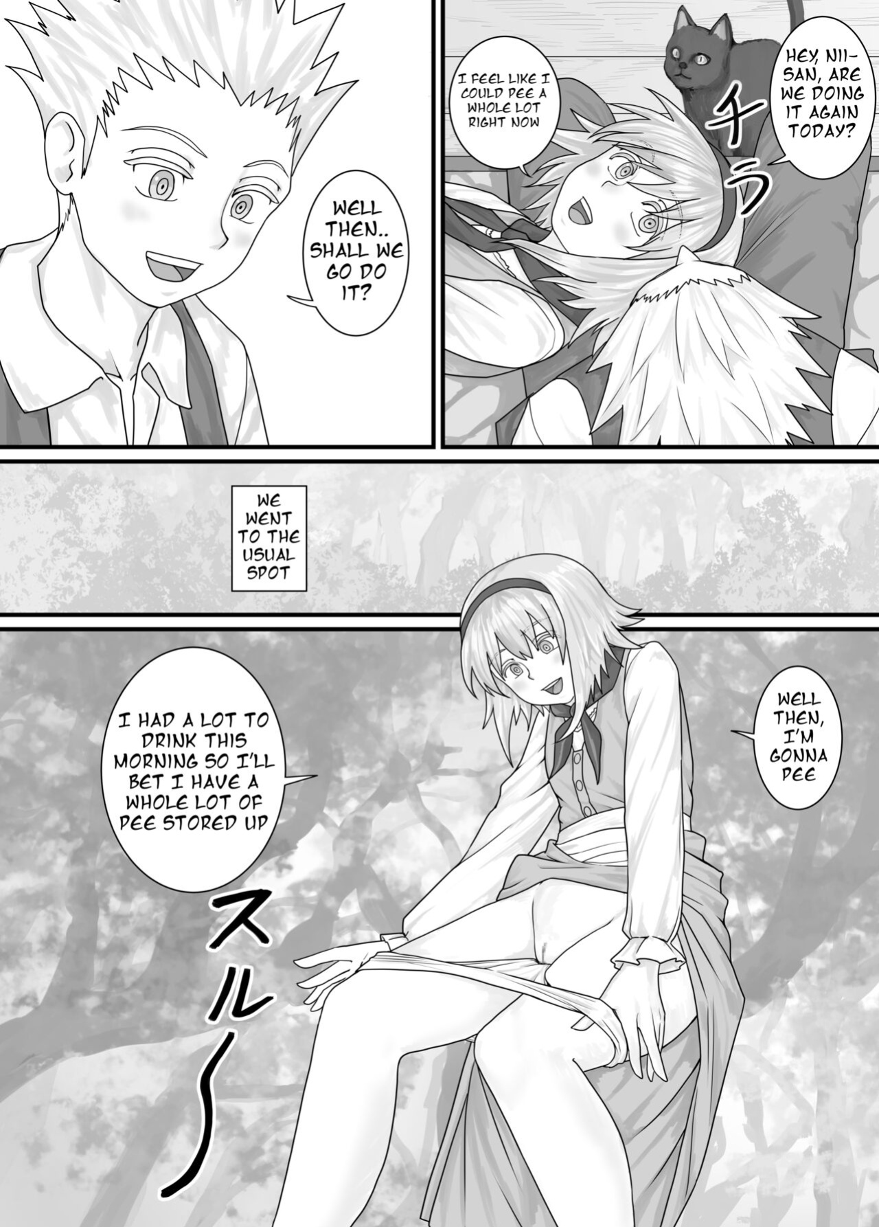 [DODOMESU3SEI] 妹におしっこを見せてもらう漫画 ch. 1-13