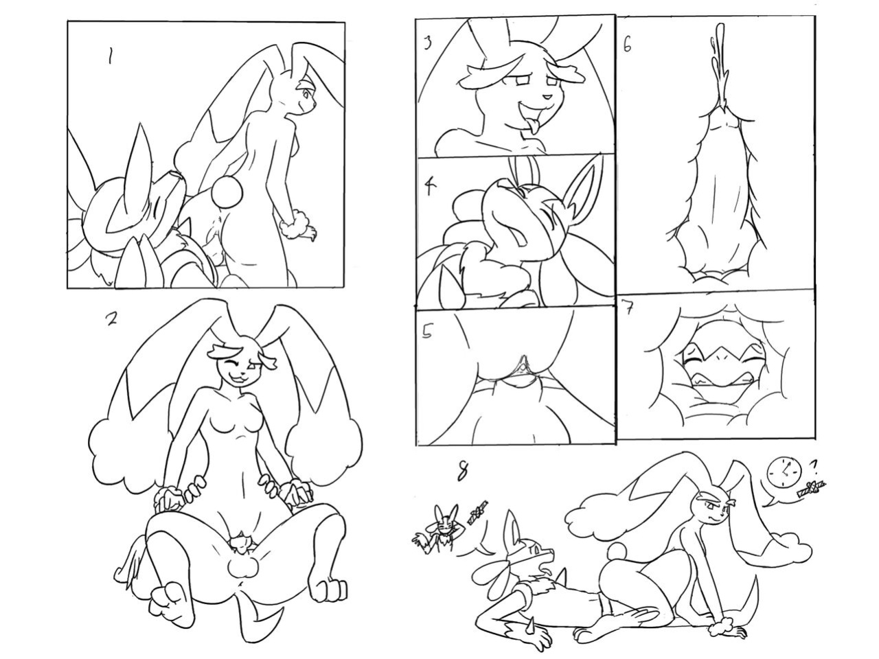 [Livinlovindude] Lucario Snivy Lopunny