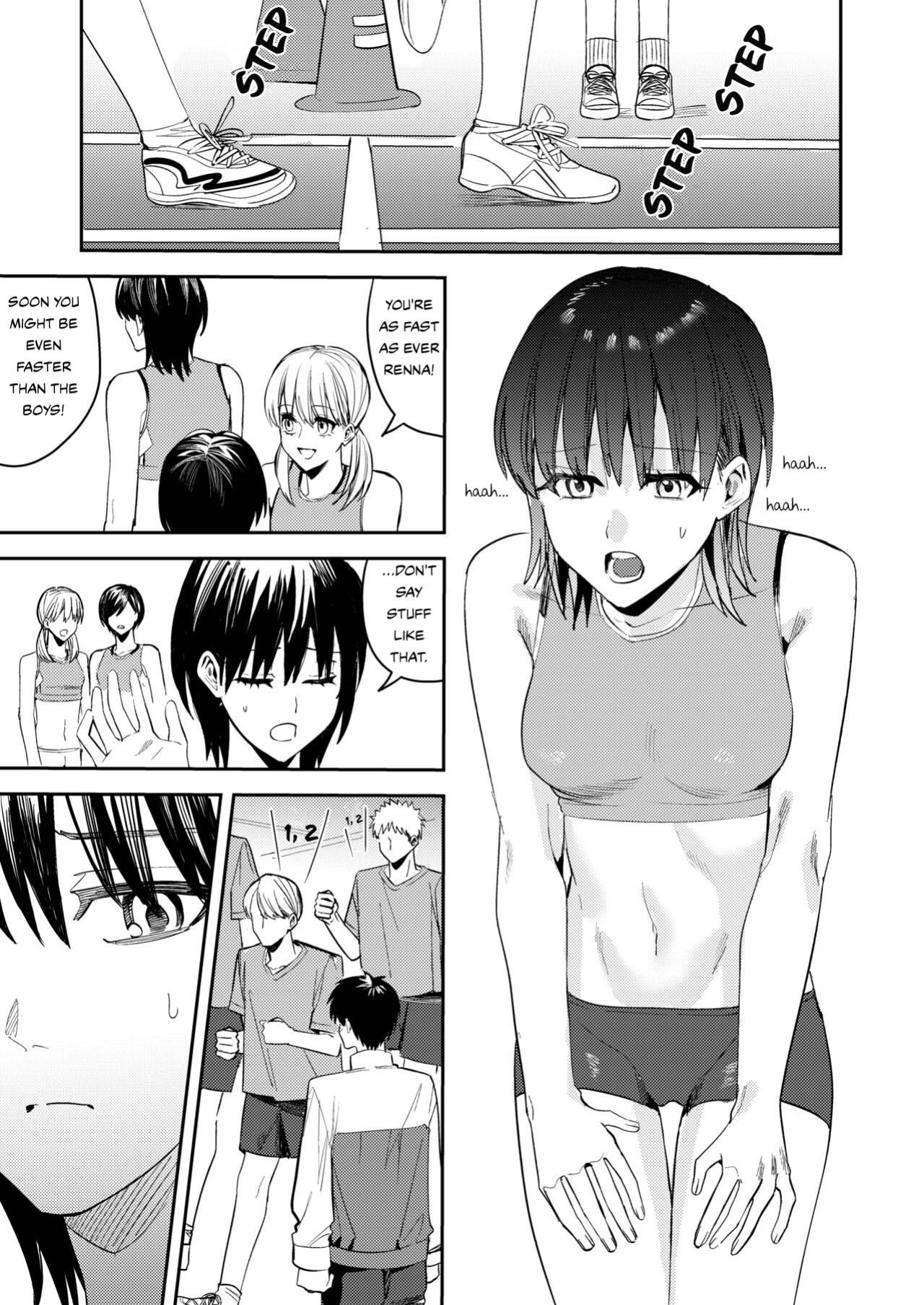 [Amuai Okashi Seisakusho (Betty)] Rikujoubu no Ore ga Onna ni sarete Kairaku ni Ochiteiku Ohanashi | How I Was Turned Into A Woman, Left The Track Team, And Became A Slut {Sankaku Scans}
