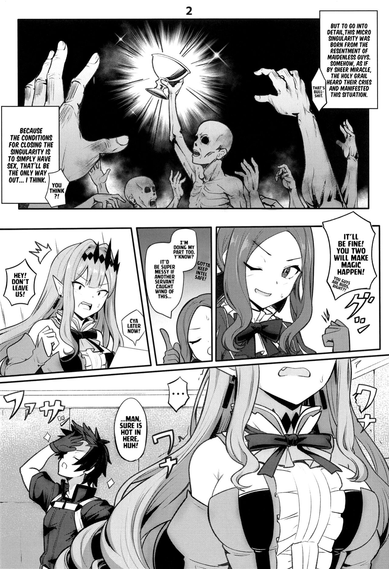 (C100) [Ohanabatake (Siseki Hirame)] Baobhan Sith to SEX Shinai to Derarenai Heya | Baobhan Sith and I Need to Have Sex or Else We Can't Leave This Room! (Fate/Grand Order) [Kyuume]