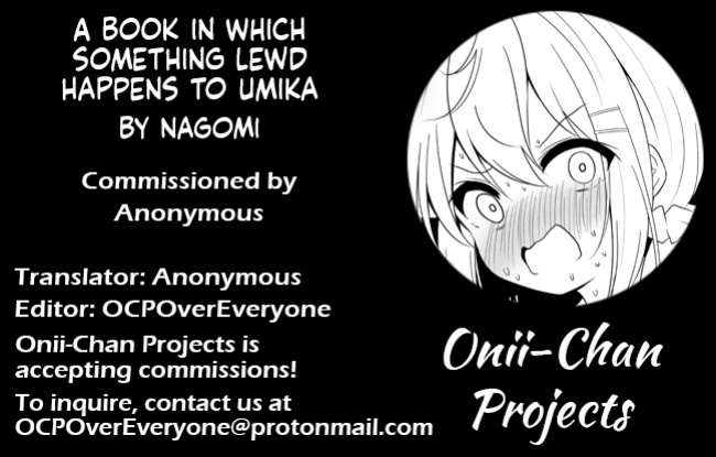 [Izumi no Miyako (Nagomi)] Umiko-San Ga Ecchina Me Ni Au Hon | A Book in Which Something Lewd Happens to Umika [Onii-chan Projects]