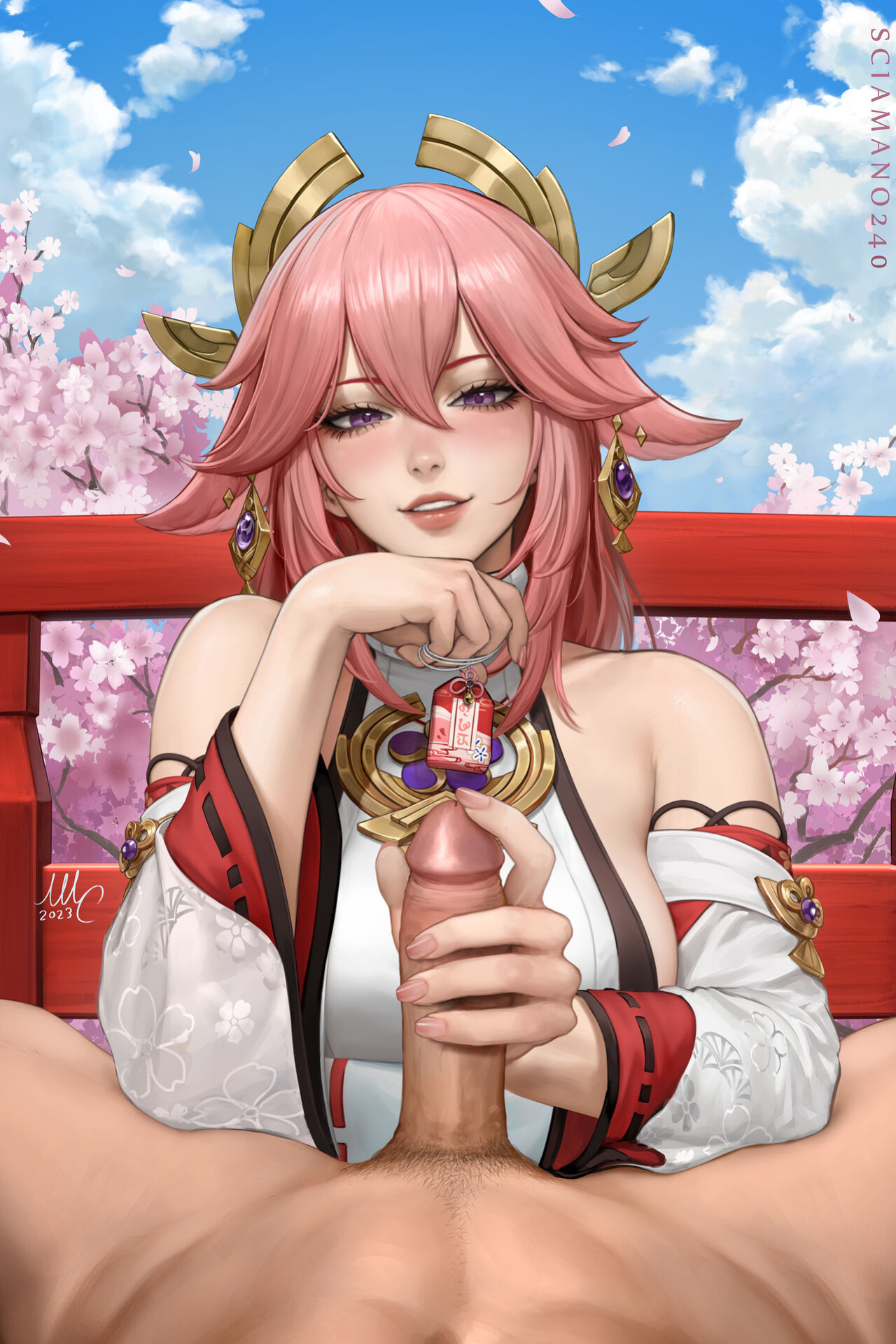 Sciamano240 Yae Miko HandSake (Genshin Impact)